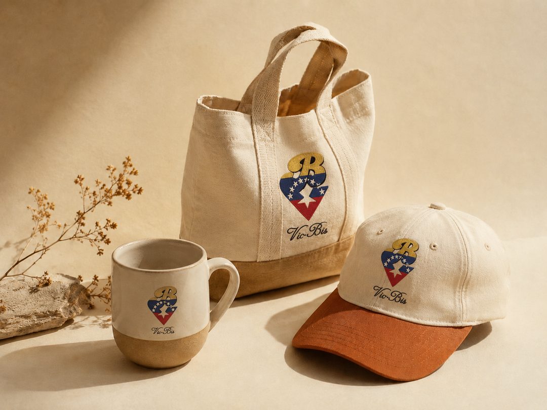 Identidad visual para marca de productos personalizados Vic.Bis